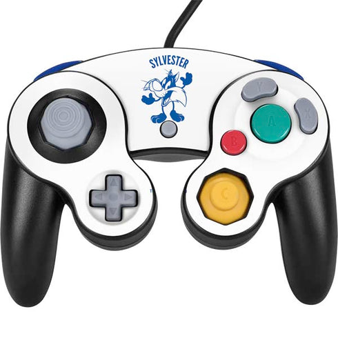 Looney Tunes Sylvester the Cat Big Head Nintendo GameCube Controller Skin