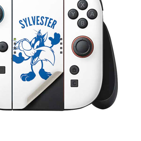 Looney Tunes Sylvester the Cat Big Head Nintendo Switch 2 (2025) Joy-Con Controller Skin