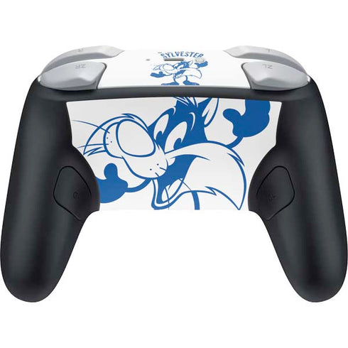 Looney Tunes Sylvester the Cat Big Head Nintendo Switch 2 (2025) Pro Controller Skin