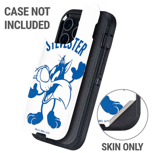 Looney Tunes Sylvester the Cat Big Head Otterbox Defender iPhone Skin