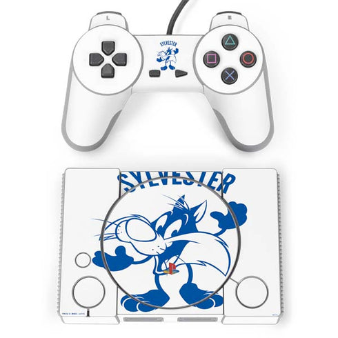 Looney Tunes Sylvester the Cat Big Head PlayStation Classic Bundle Skin