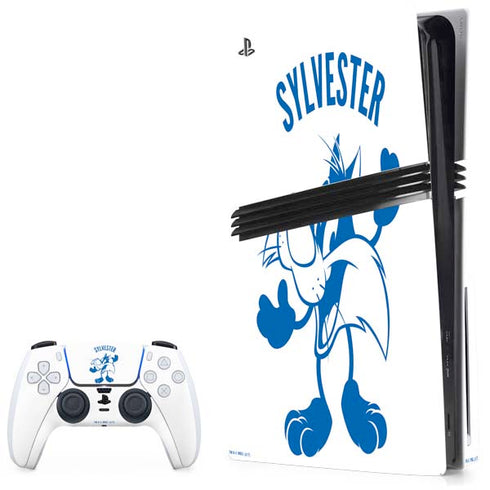 Looney Tunes Sylvester the Cat Big Head PlayStation PS5 Skins