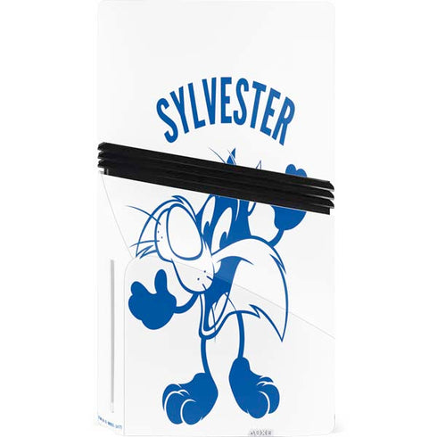 Looney Tunes Sylvester the Cat Big Head PS5 Pro Disk Console Skin