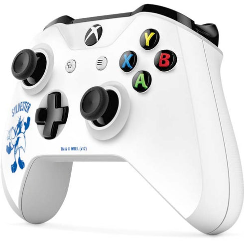 Looney Tunes Sylvester the Cat Big Head Xbox One S Controller Skin