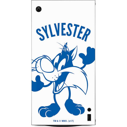 Looney Tunes Sylvester the Cat Big Head XBox Series X Digital Edition Console Skin