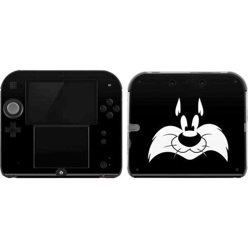 Looney Tunes Sylvester the Cat Black and White Nintendo 2DS Skin