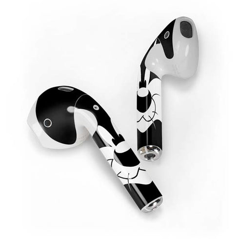 Looney Tunes Sylvester the Cat Black and White Apple AirPods Skin