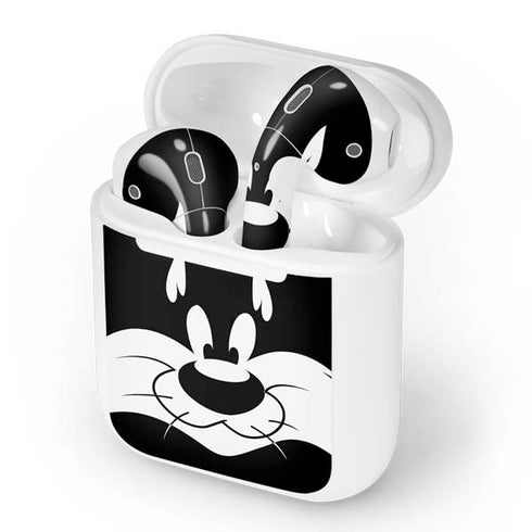 Looney Tunes Sylvester the Cat Black and White Apple AirPods Skin