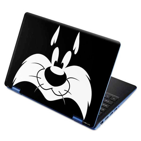 Looney Tunes Sylvester the Cat Black and White Aspire R11 11.6in Skin