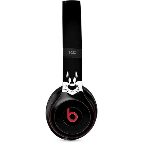 Looney Tunes Sylvester the Cat Black and White Beats Solo 2 Wireless Skin