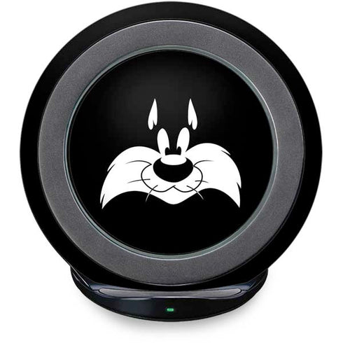 Looney Tunes Sylvester the Cat Black and White Fast Charge Wireless Charging Stand Skin