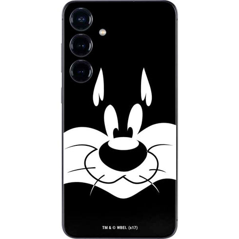 Looney Tunes Sylvester the Cat Black and White Galaxy A16 5G Skin
