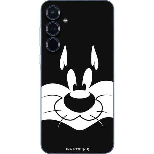 Looney Tunes Sylvester the Cat Black and White Galaxy A36 5G Skin