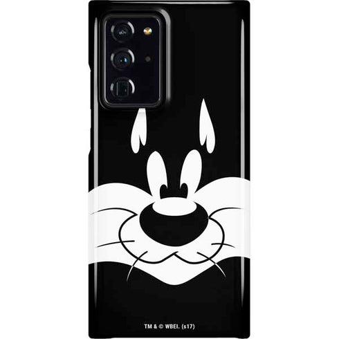 Looney Tunes Sylvester the Cat Black and White Galaxy Cases