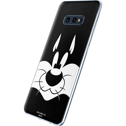 Looney Tunes Sylvester the Cat Black and White Galaxy S10e Skin