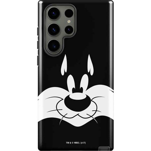 Looney Tunes Sylvester the Cat Black and White Galaxy S23 Ultra Pro Case