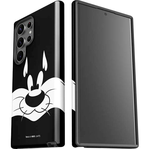 Looney Tunes Sylvester the Cat Black and White Galaxy S23 Ultra Pro Case