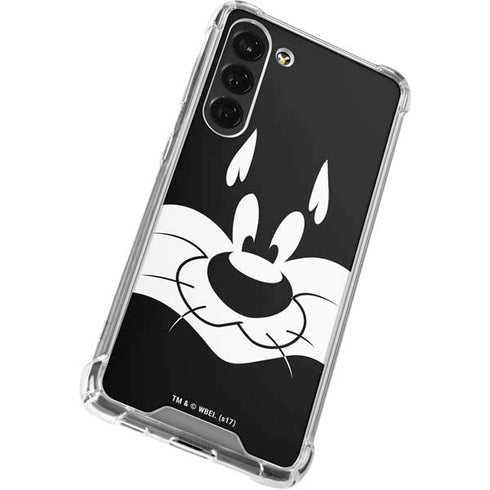 Looney Tunes Sylvester the Cat Black and White Galaxy S24 FE Clear Case