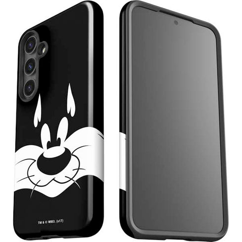 Looney Tunes Sylvester the Cat Black and White Galaxy S25 Impact Case