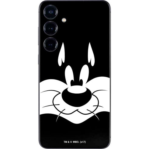 Looney Tunes Sylvester the Cat Black and White Galaxy S25 Plus Skin