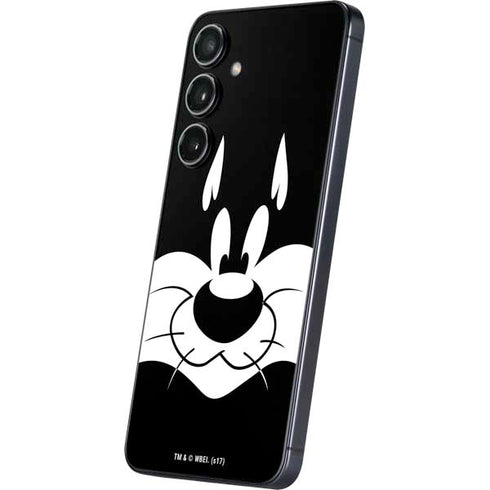 Looney Tunes Sylvester the Cat Black and White Galaxy S25 Skin