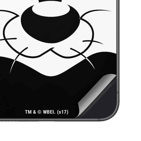Looney Tunes Sylvester the Cat Black and White Galaxy S24 Skin