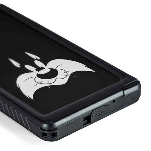 Looney Tunes Sylvester the Cat Black and White Galaxy S24 Ultra Waterproof Case