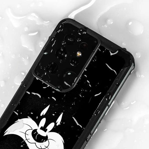 Looney Tunes Sylvester the Cat Black and White Galaxy S24 Ultra Waterproof Case