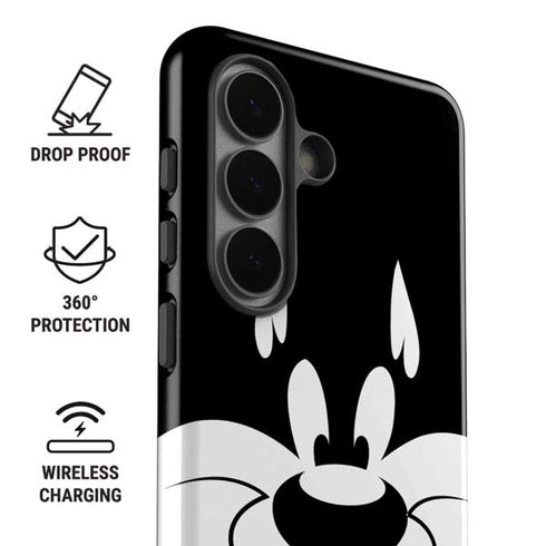 Looney Tunes Sylvester the Cat Black and White Galaxy S26 Impact Case