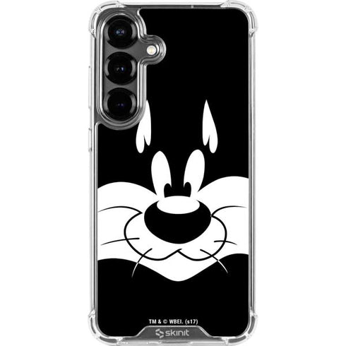 Looney Tunes Sylvester the Cat Black and White Galaxy S26 Plus Clear Case