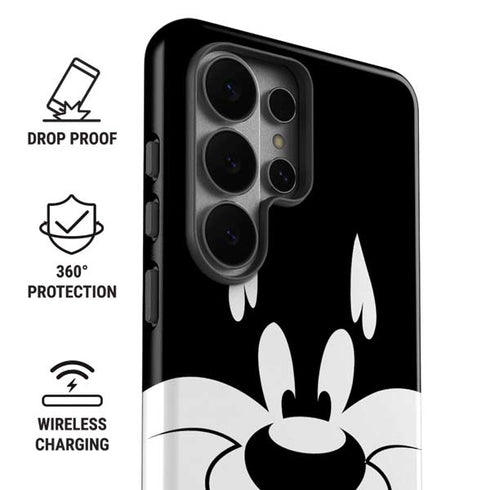 Looney Tunes Sylvester the Cat Black and White Galaxy S26 Ultra Impact Case