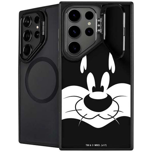 Looney Tunes Sylvester the Cat Black and White Galaxy S26 Ultra Kickstand Case