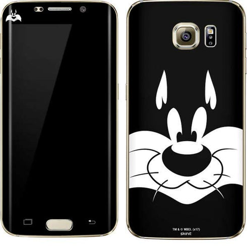 Looney Tunes Sylvester the Cat Black and White Galaxy S7 Edge Skin
