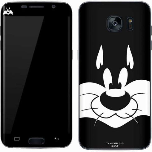 Looney Tunes Sylvester the Cat Black and White Galaxy S7 Skin