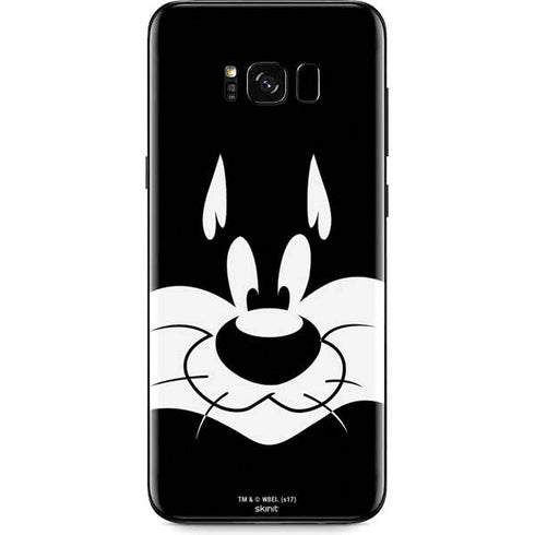 Looney Tunes Sylvester the Cat Black and White Galaxy S8 Skin