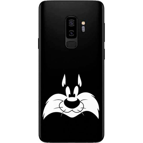 Looney Tunes Sylvester the Cat Black and White Galaxy S9 Plus Skin