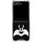 Looney Tunes Sylvester the Cat Black and White Galaxy Z Flip7 Clear Case