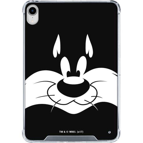 Looney Tunes Sylvester the Cat Black and White iPad 11th Gen (2025) Clear Case