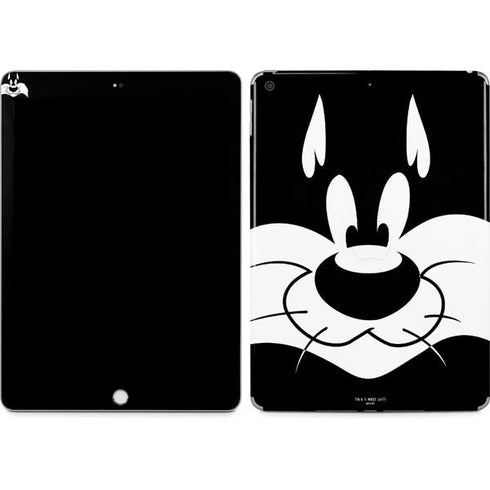 Looney Tunes Sylvester the Cat Black and White Apple iPad Skin