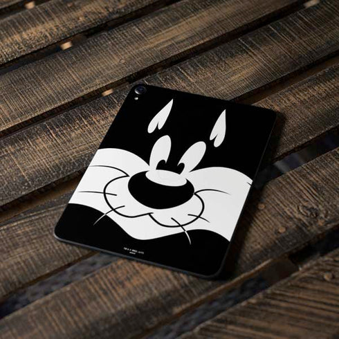 Looney Tunes Sylvester the Cat Black and White Apple iPad Pro Skin