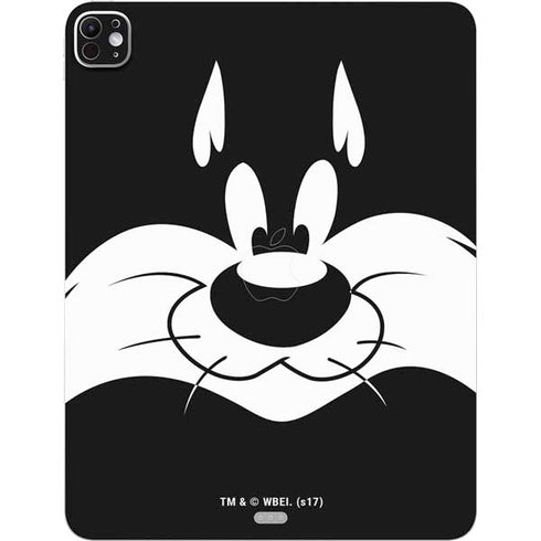 Looney Tunes Sylvester the Cat Black and White iPad Pro 13in M4 (2024) Skin