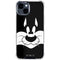 Looney Tunes Sylvester the Cat Black and White iPhone 15 Clear Case