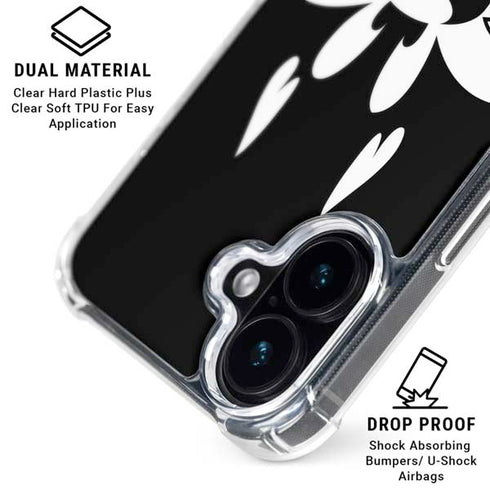 Looney Tunes Sylvester the Cat Black and White iPhone 16 Plus Clear Case