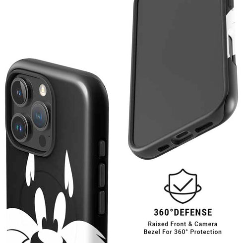 Looney Tunes Sylvester the Cat Black and White iPhone 16 Pro Max Magsafe Impact Case