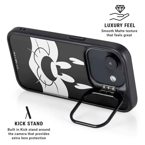 Looney Tunes Sylvester the Cat Black and White iPhone 16e Kickstand Case