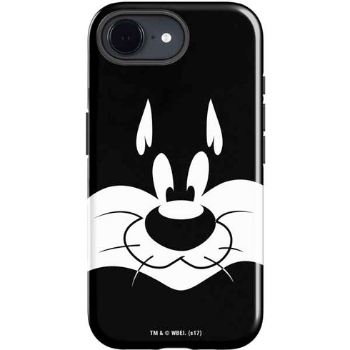 Looney Tunes Sylvester the Cat Black and White iPhone 16e Impact Case