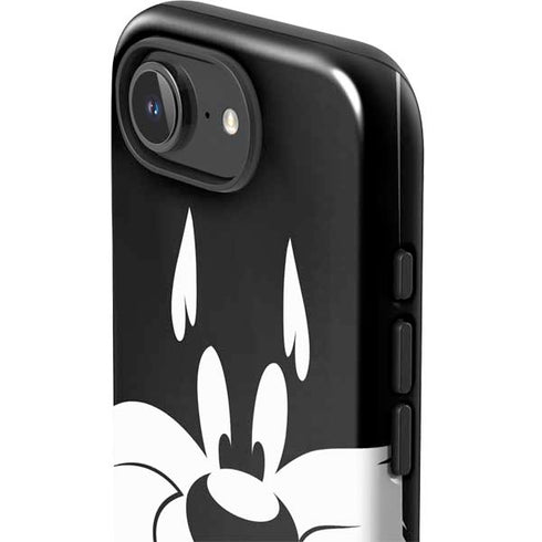 Looney Tunes Sylvester the Cat Black and White iPhone 16e Impact Case