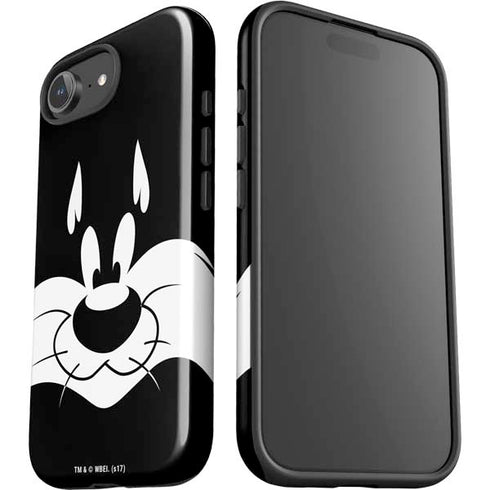 Looney Tunes Sylvester the Cat Black and White iPhone 16e Impact Case