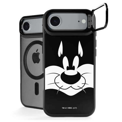 Looney Tunes Sylvester the Cat Black and White iPhone 17 Air Kickstand Case