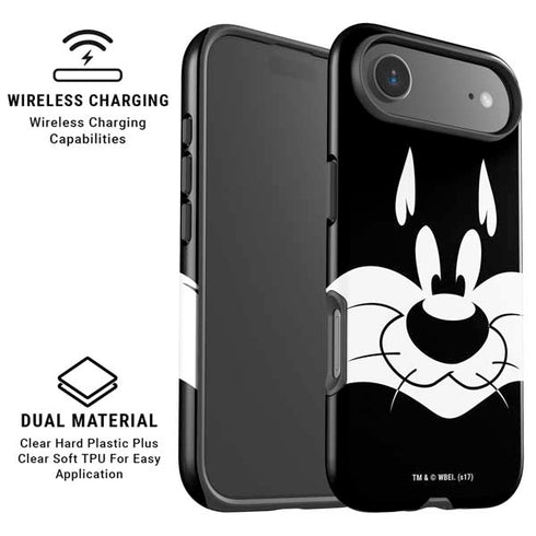 Looney Tunes Sylvester the Cat Black and White iPhone 17 Air Magsafe Impact Case